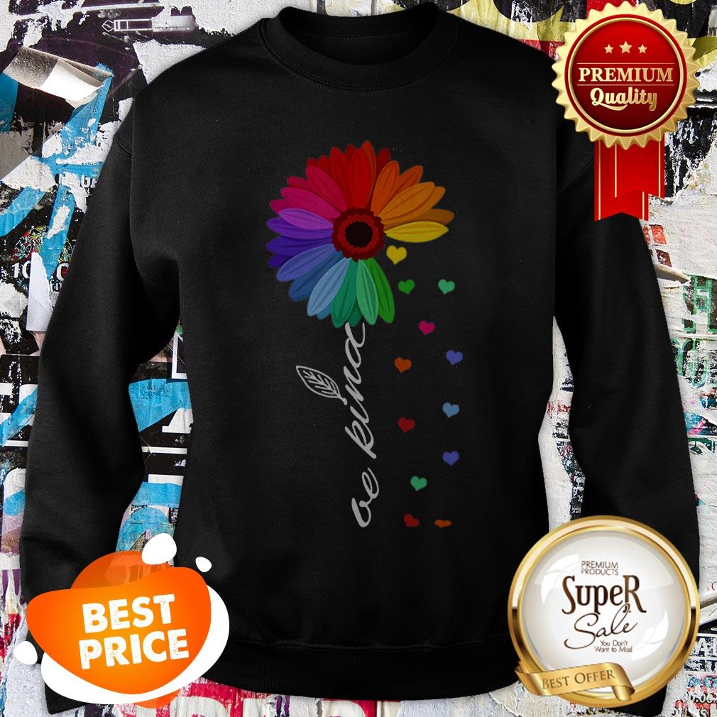 LGBT Sunflower Choose Kindness Colorful Be Kind Shirt