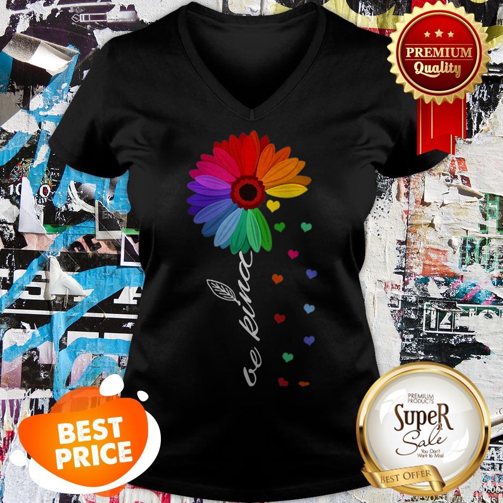LGBT Sunflower Choose Kindness Colorful Be Kind Shirt