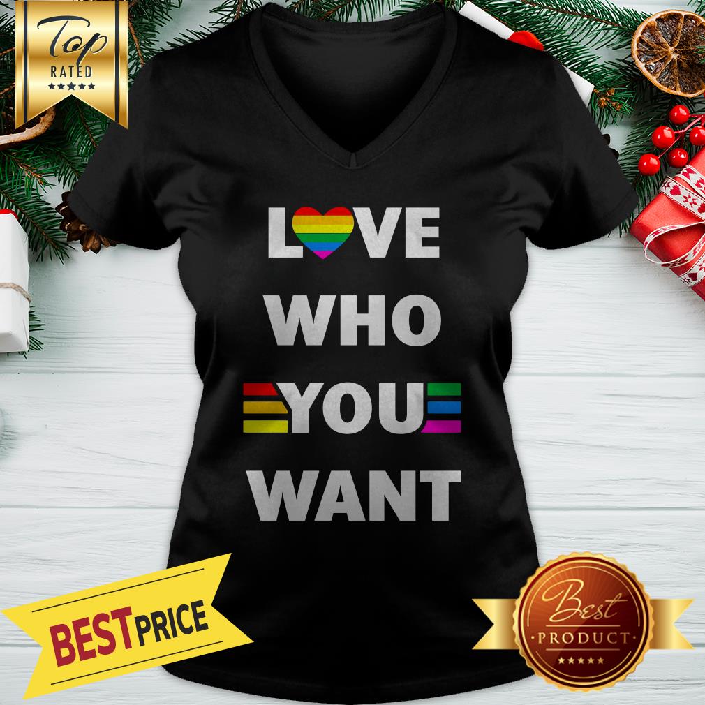 Love Who You Want LGBT Gay Shirt