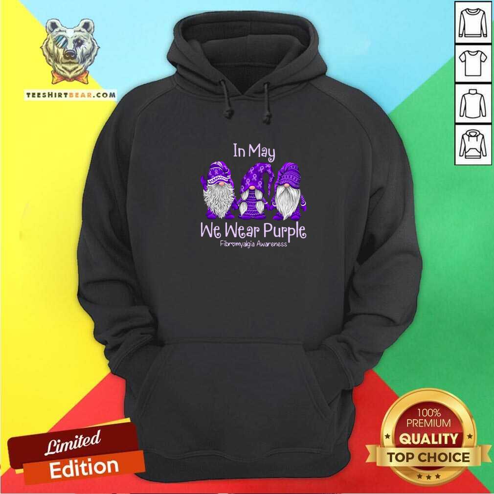 Lovely Gnomes In May Wear Purple Fibromyalgia Awareness Shirt