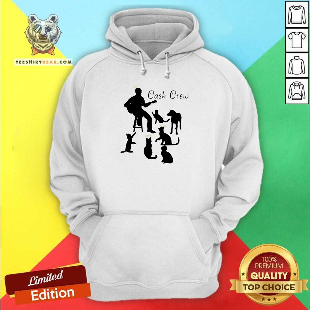 Lovely Man Play Guitar And Cat Cash Crew Shirt