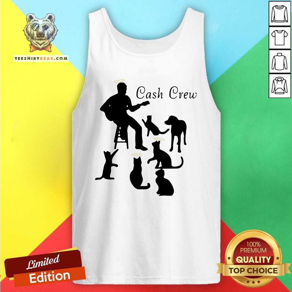 Lovely Man Play Guitar And Cat Cash Crew Shirt