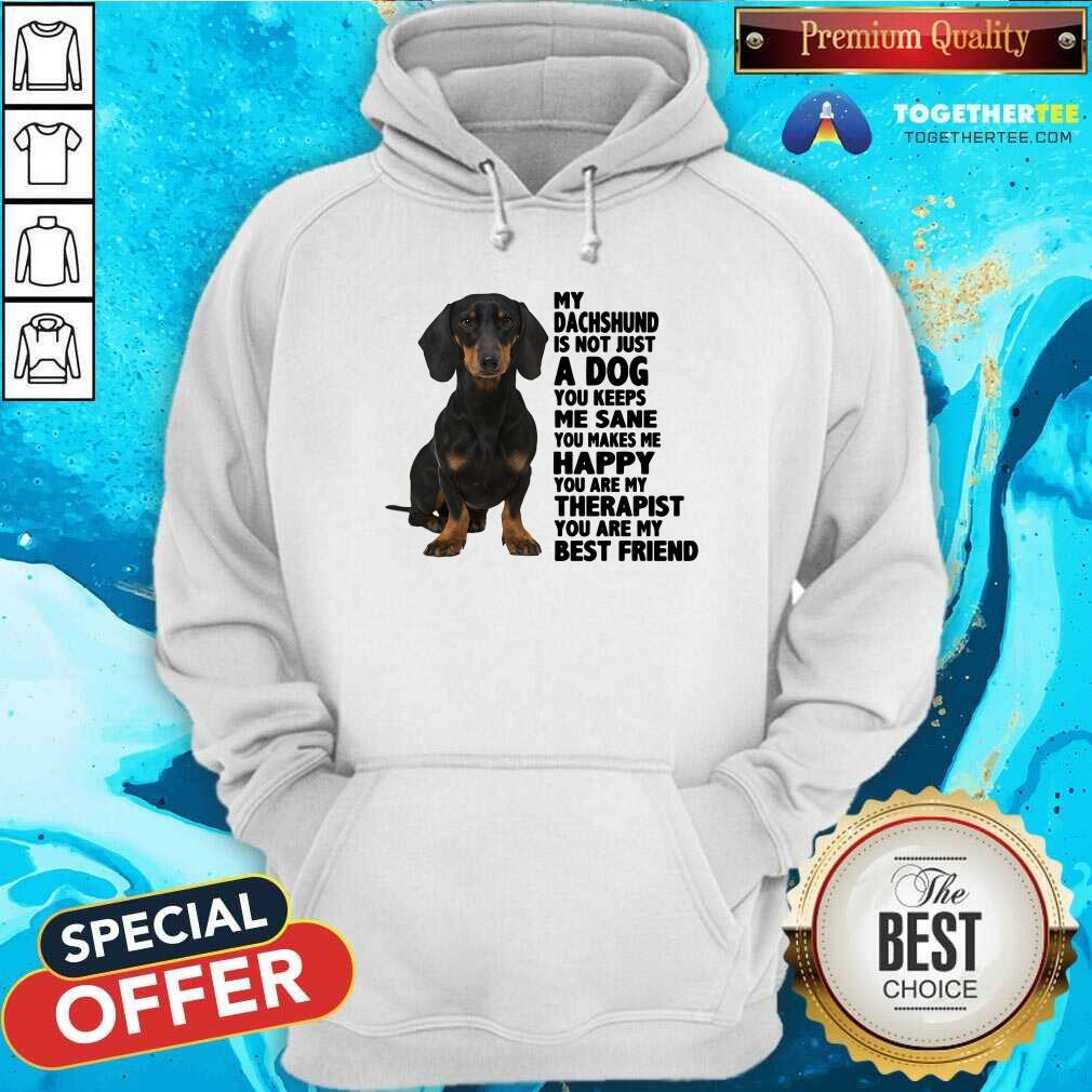 Lovely My Dachshund You Are My Therapist My Best Friends Shirt
