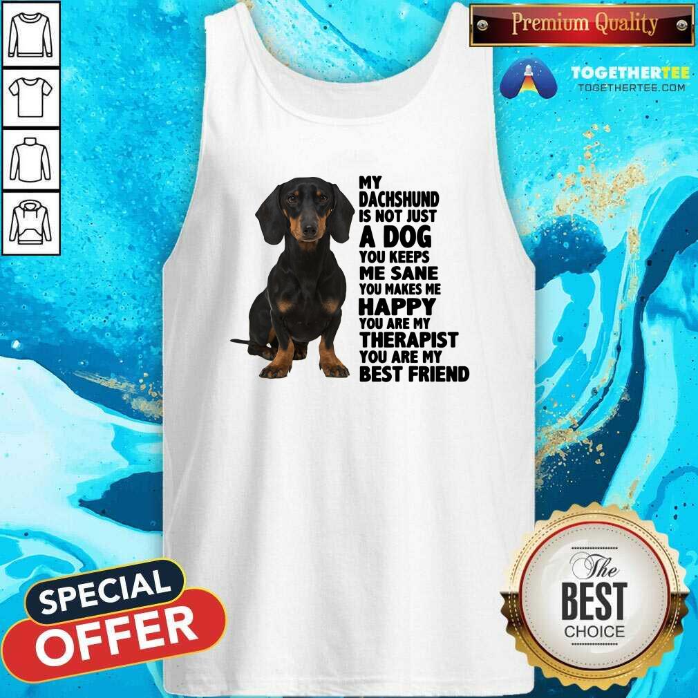 Lovely My Dachshund You Are My Therapist My Best Friends Shirt