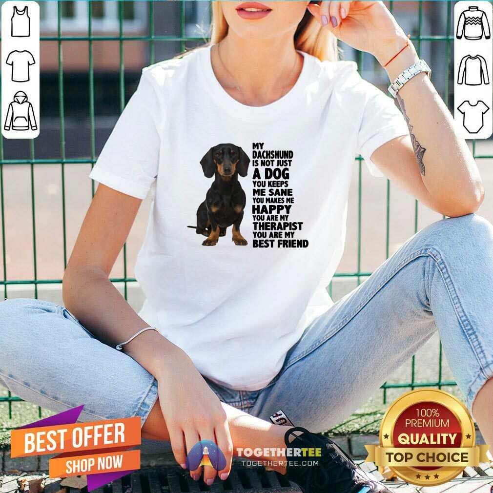 Lovely My Dachshund You Are My Therapist My Best Friends Shirt