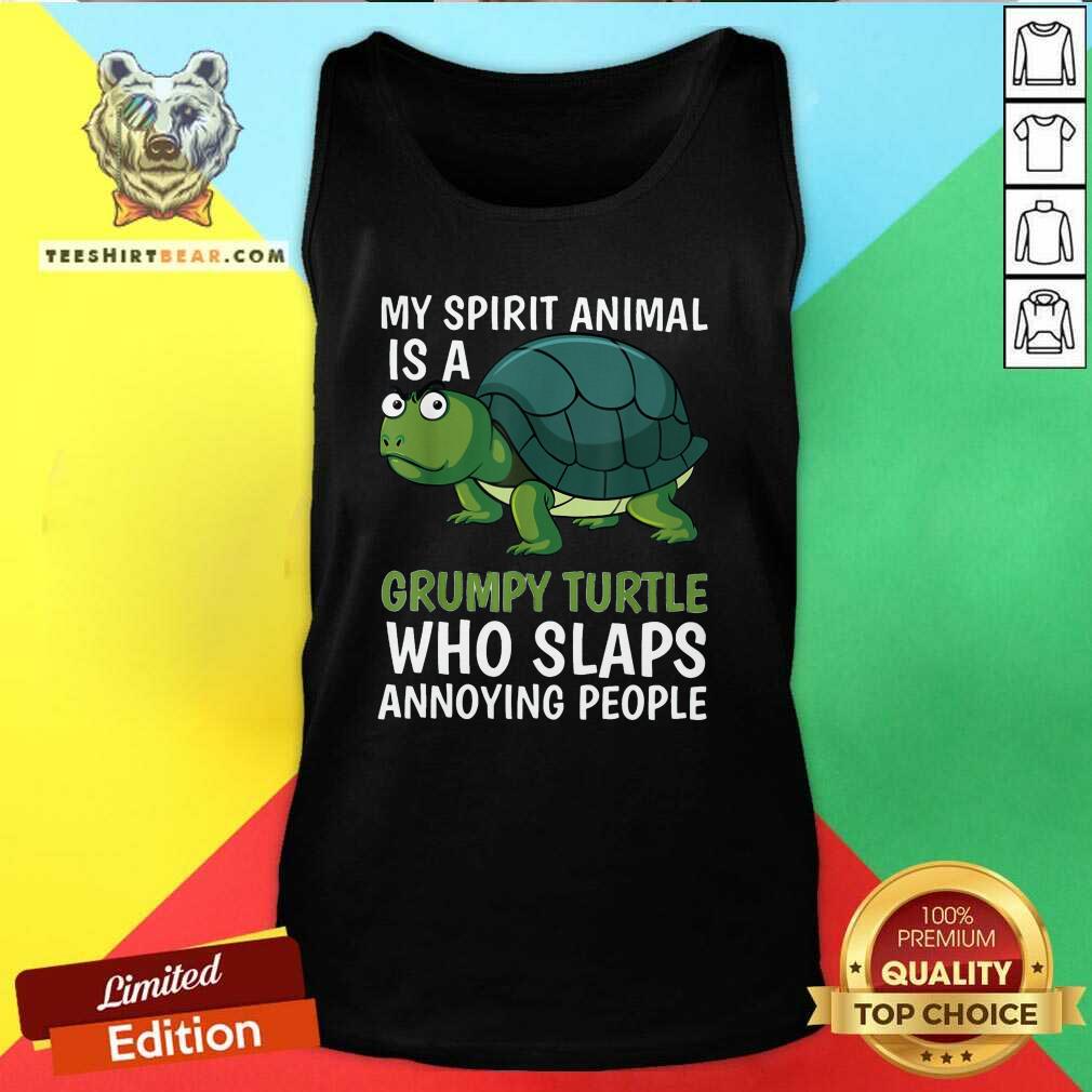 Lovely My Spirit Animal Is Grumpy Turtle Cartoon Shirt