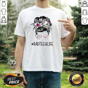 Official Bun Hair Sunglasses Headband Rad Tech Life Shirt