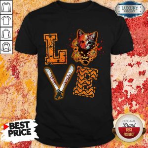 Nice Love Jason Voorhees Cat Halloween Shirt