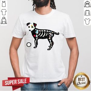 Sugar Skull Puppy Day Of The Dead Dia De Muertos Shirt