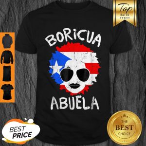 Premium Puerto Rico Ladies Abuela Grandma Flag Mothers Day Shirt