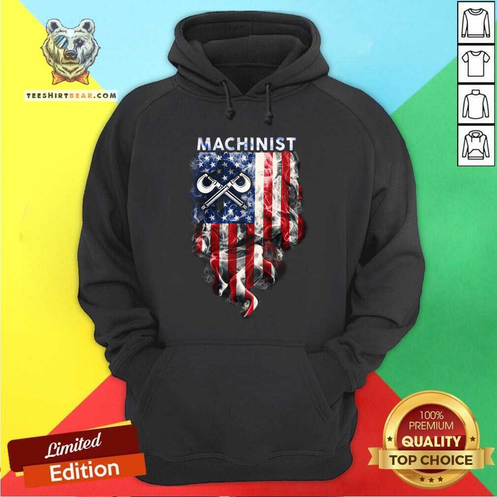 Machinist American Flag Smoke Shirt