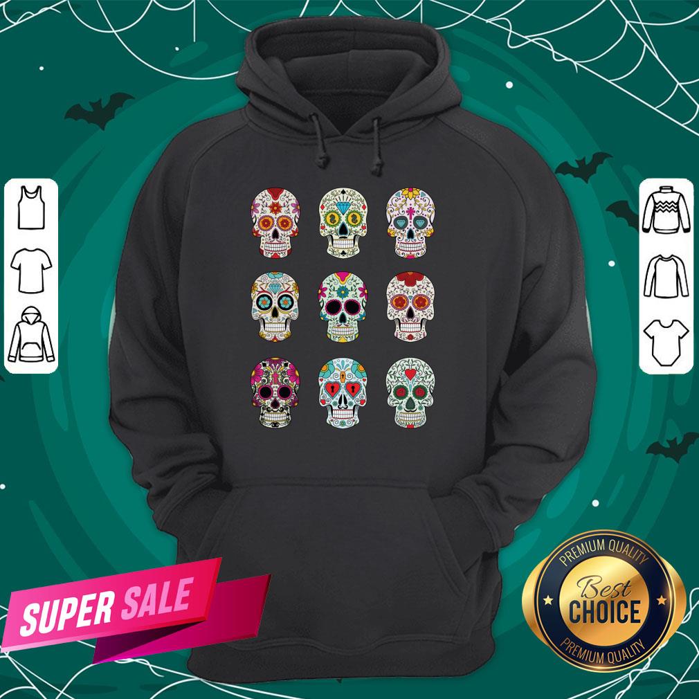 Mexican Sugar Skulls Dia De Muertos Day Of The Dead Shirt