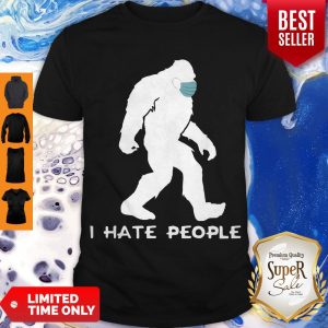 Premium Bigfoot Mask I Hate People Shirt