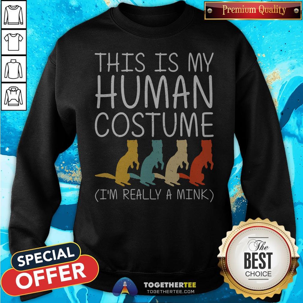 Mink Halloween Human Costume Weasel Otter Easy DIY Gift Shirt