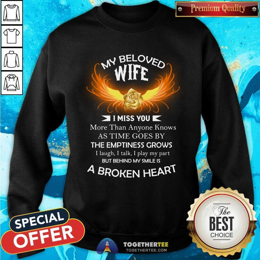 My Beloved Wife A Broken Heart Fire Wings Shirt