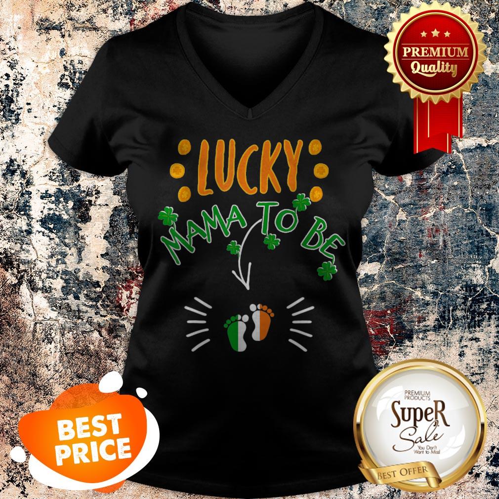 Nice St Patricks Day Pregnant Lucky Mama To Be- Irish Pregnancy T-shirt
