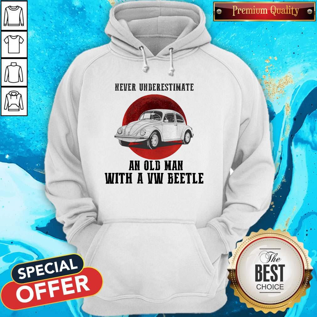 Never Underestimate An Old Man With A VW Beetle Shirt