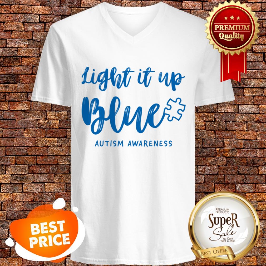 Nice Autism Awarenesss – Light It Up Blue Autism Shirt