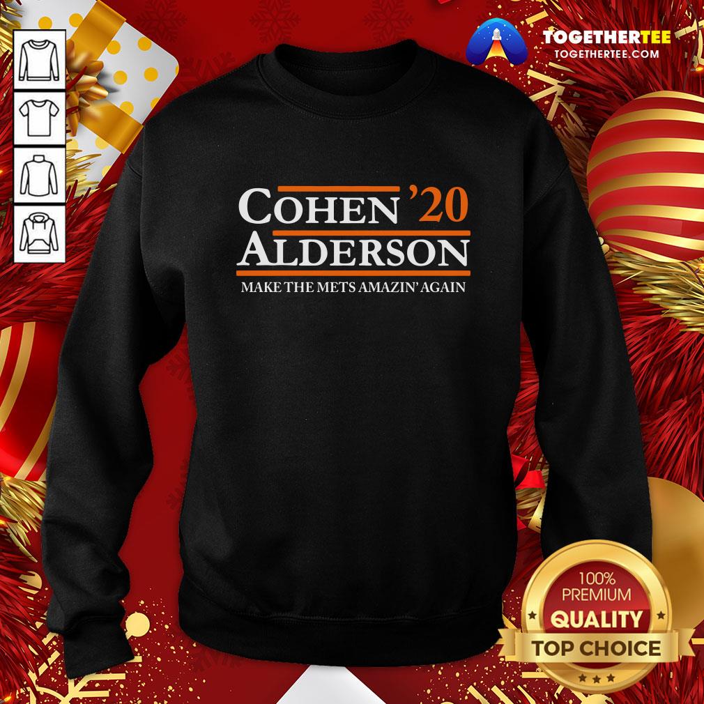 Nice Cohen Alderson 2020 Make The Mets Amazin’ Again Shirt