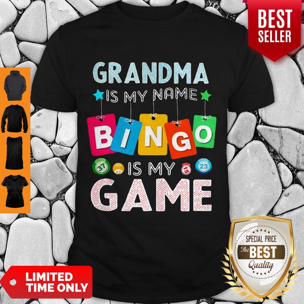 Nice Grandma Is My Name Bingo Is My Game Shirt