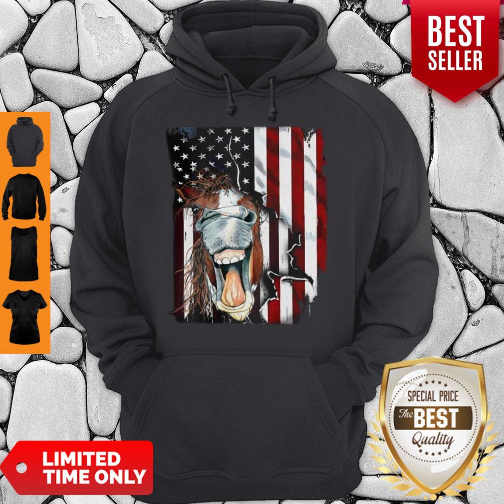 Nice Horse Face Flag Shirt