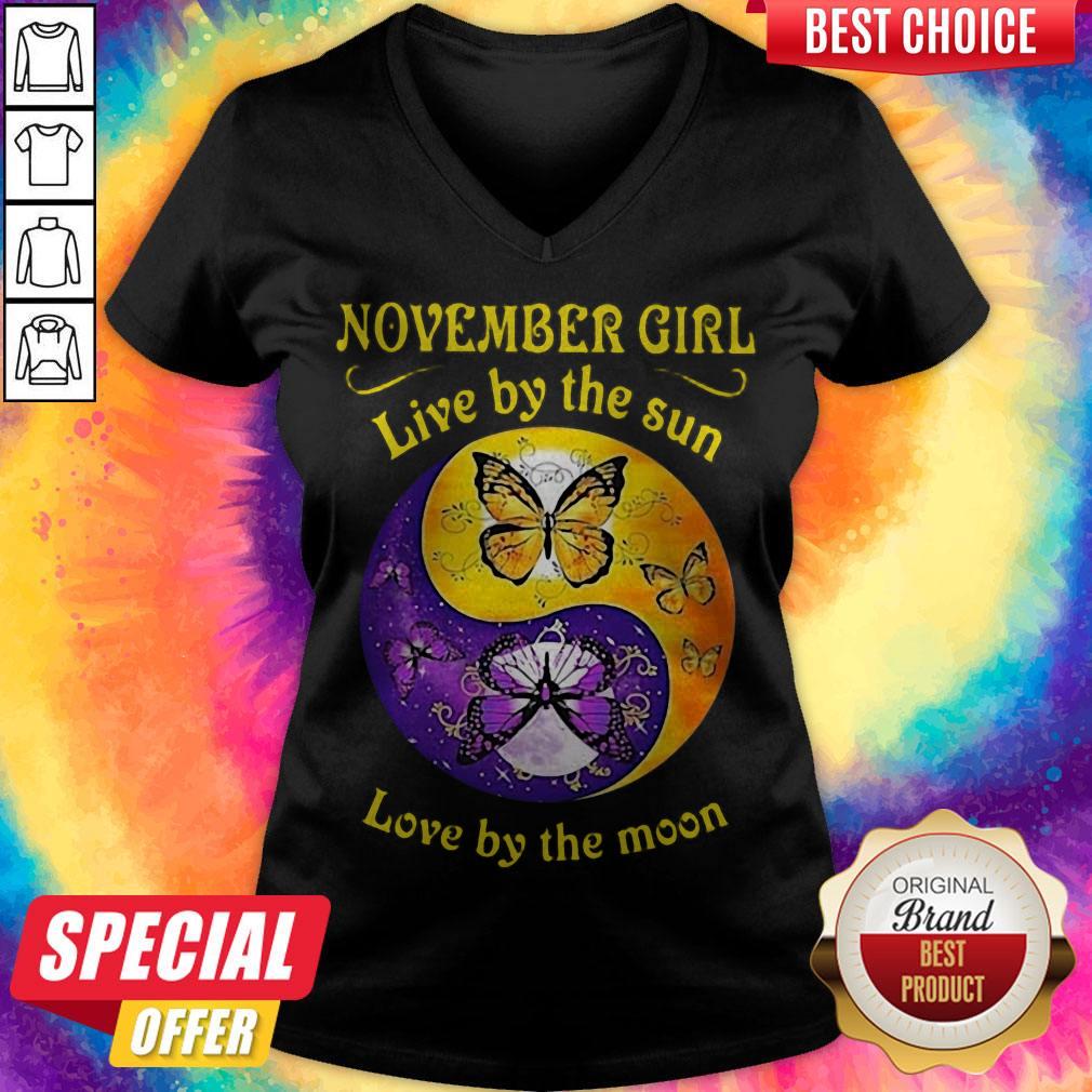 Nice November Girl Live By The Sun Love By The Moon Shirt