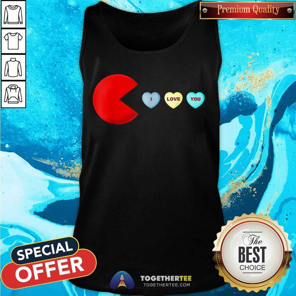 Nice Pacman I Love You Heart Valentine's Day T-shirt