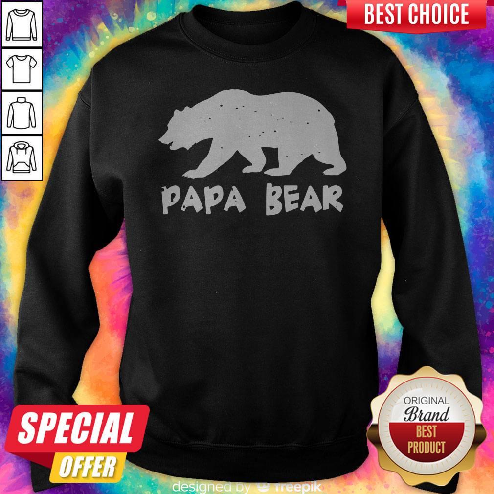 Nice Papa Bear Funny Matching Shirt