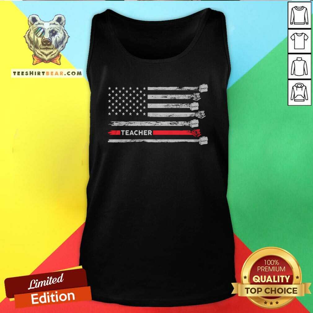 Nice Proud Teacher American Flag Shirt
