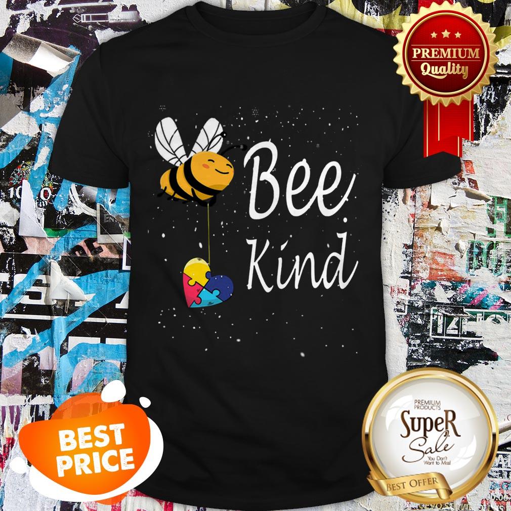 Nice Puzzle Autism Awareness Bee Kind Shirt