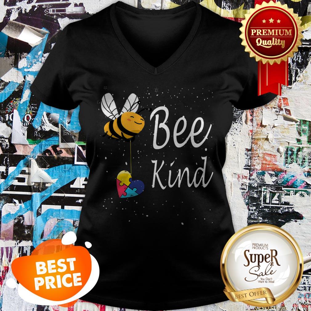 Nice Puzzle Autism Awareness Bee Kind Shirt