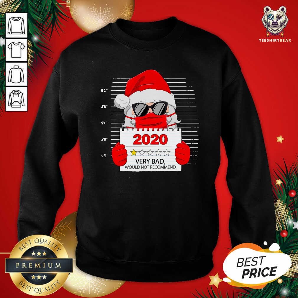 Nice Santa Face Mask 2020 One Star Very Bad Would Not Recommend Shirt
