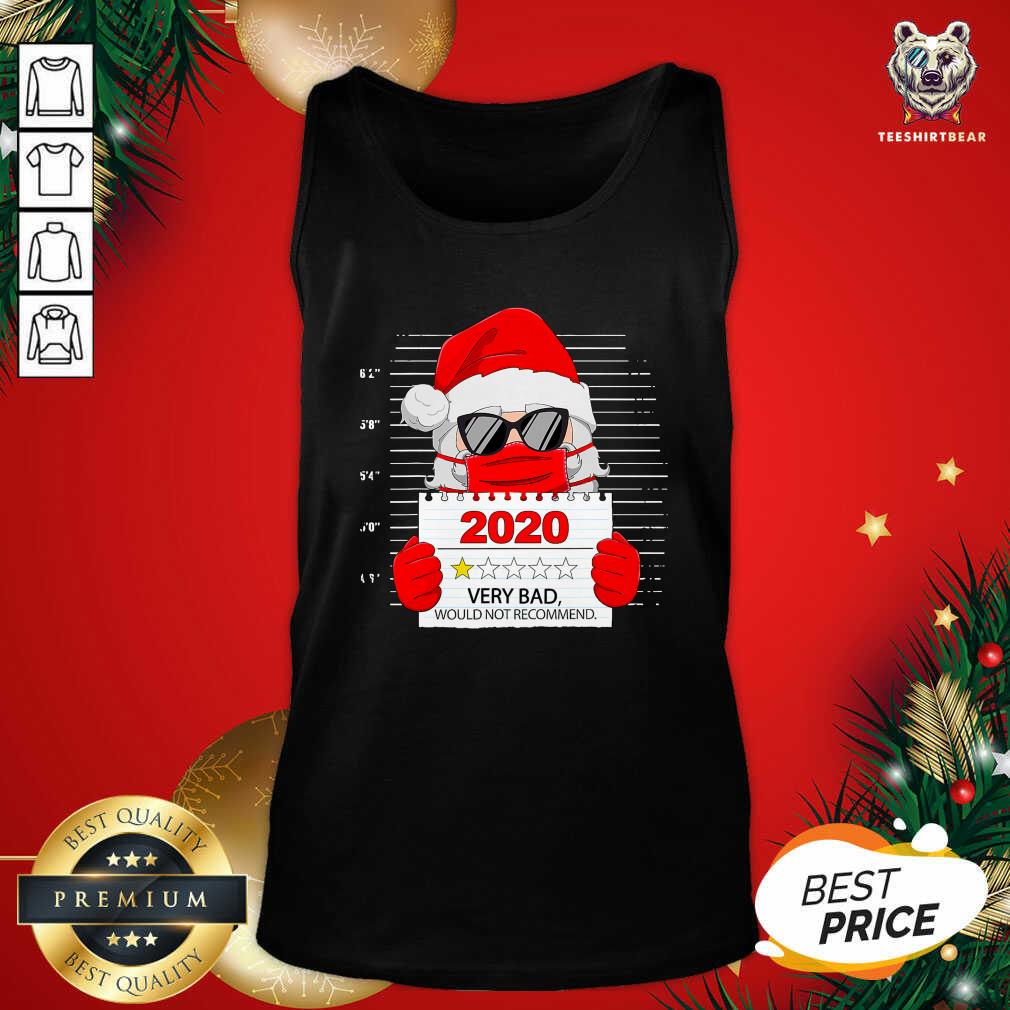 Nice Santa Face Mask 2020 One Star Very Bad Would Not Recommend Shirt