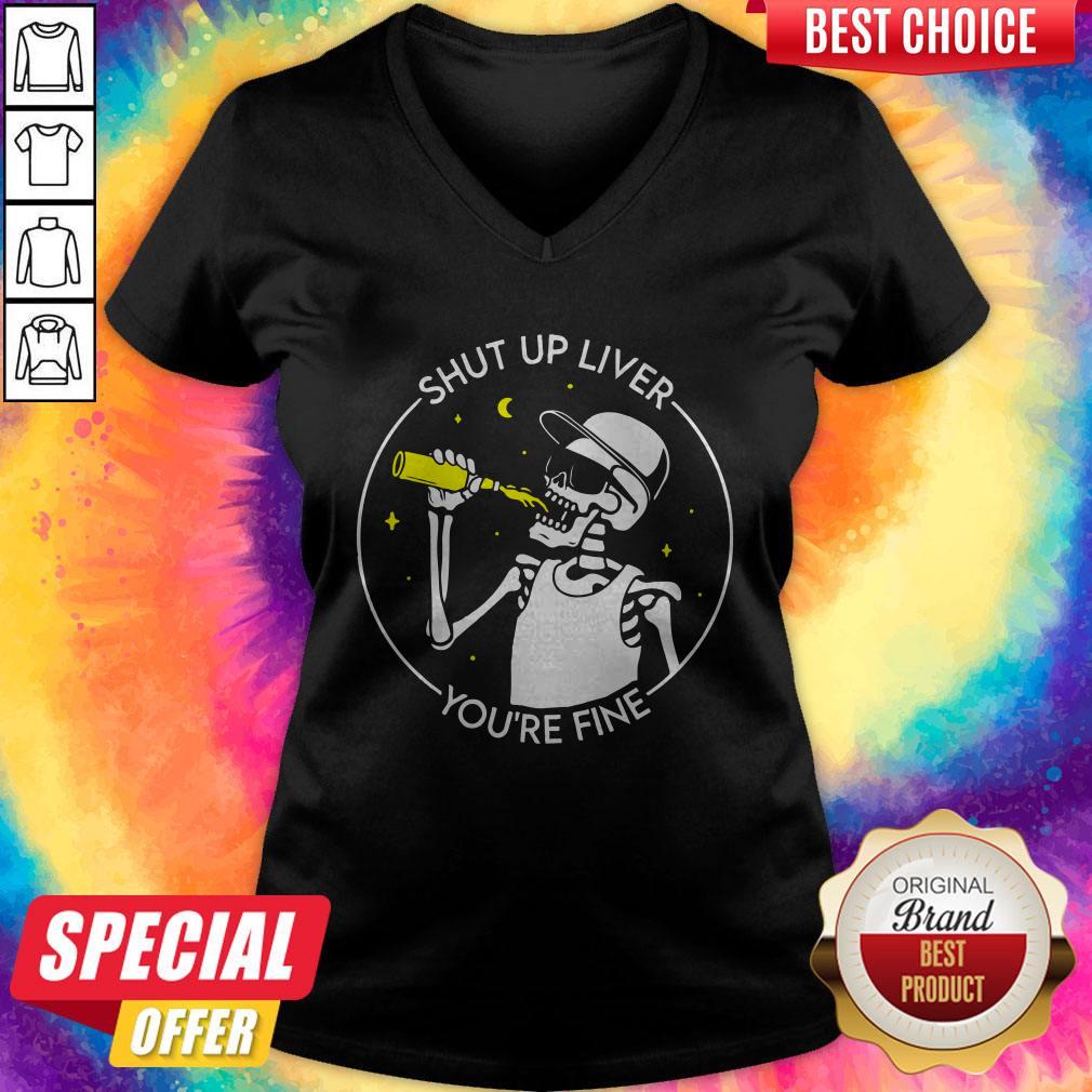 Nice Skull Shut Up Lever Shirt