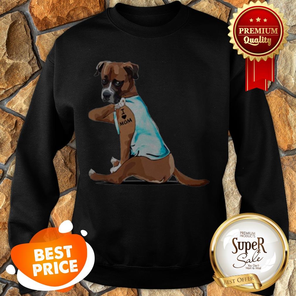 Nice Tattoos Boxer I Love Mom Shirt