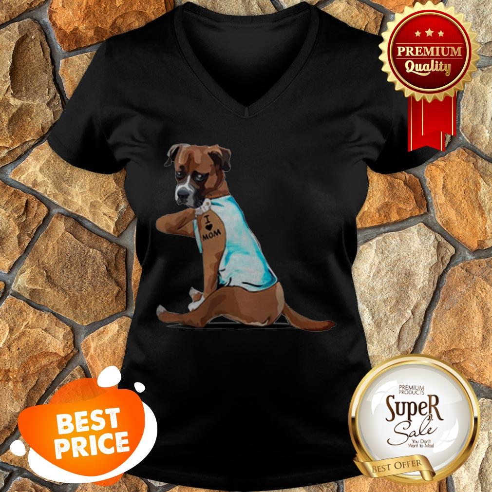 Nice Tattoos Boxer I Love Mom Shirt