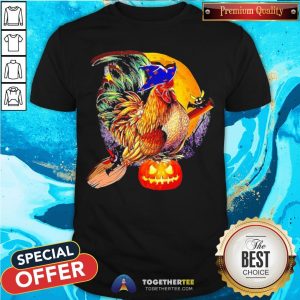 Nice Rooster Witch Happy Halloween Shirt