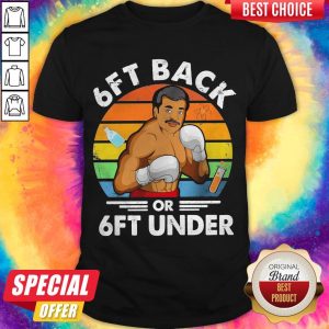 Top Neil Degrasse Tyson Caricature 6ft Back Or 6ft Under Vintage Shirt