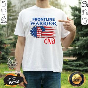 Frontline Warrior CNA Sunflower American Flag Shirt