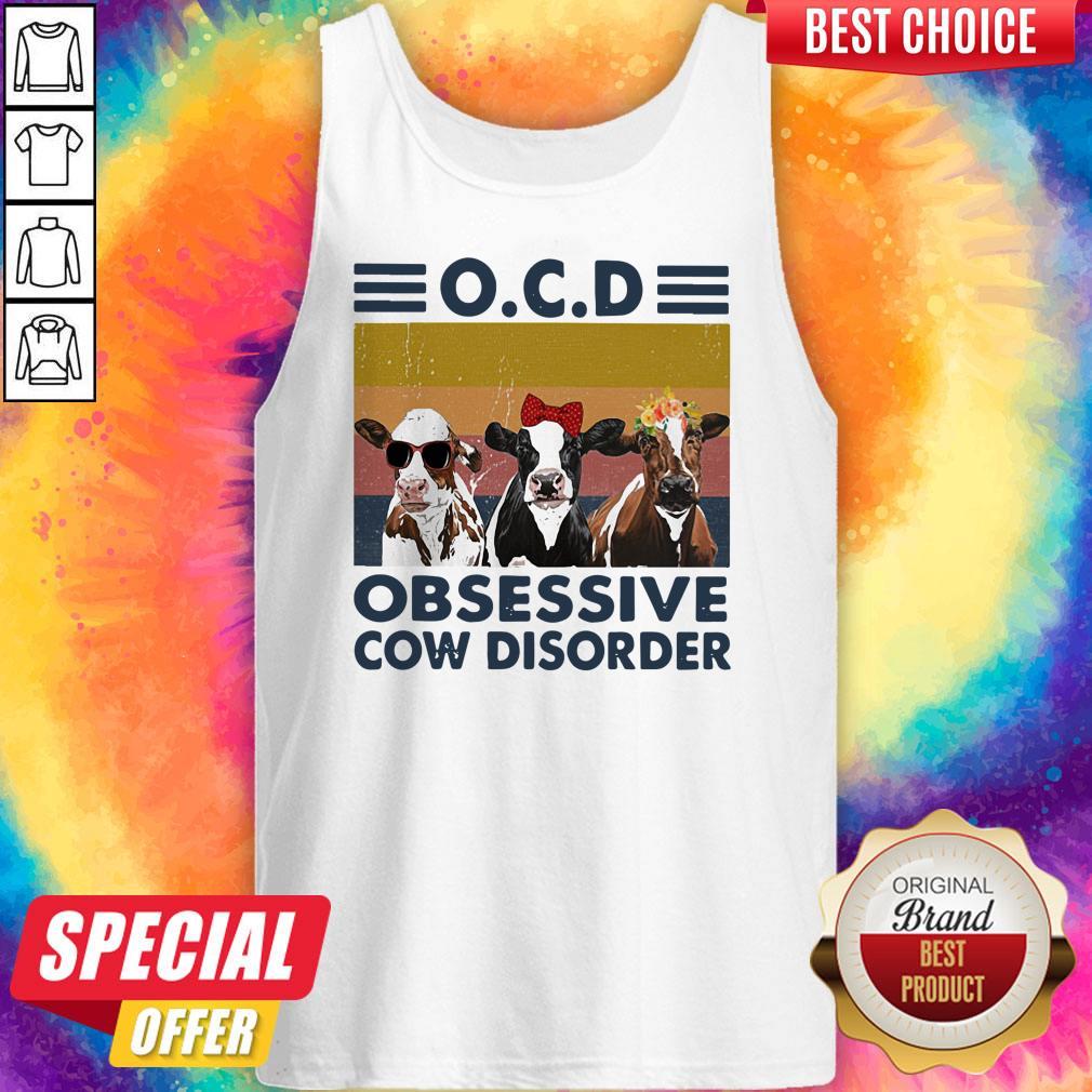 OCD Obsessive Cow Disorder Vintage Retro Shirt