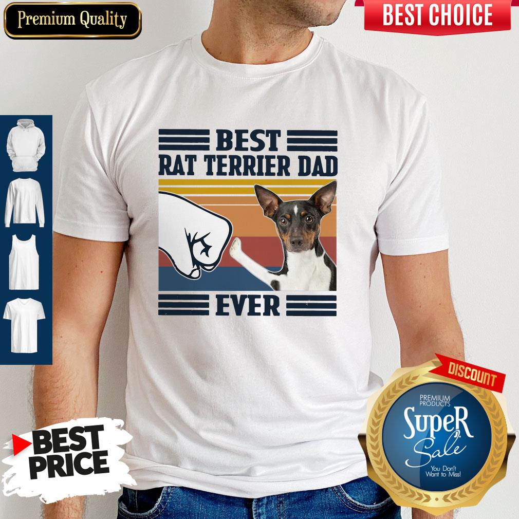Official Best Rat Terrier Dad Ever Vintage Shirt