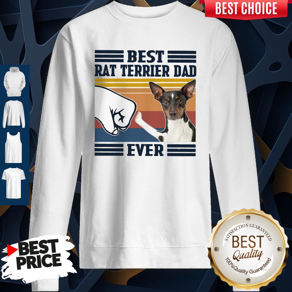Official Best Rat Terrier Dad Ever Vintage Shirt
