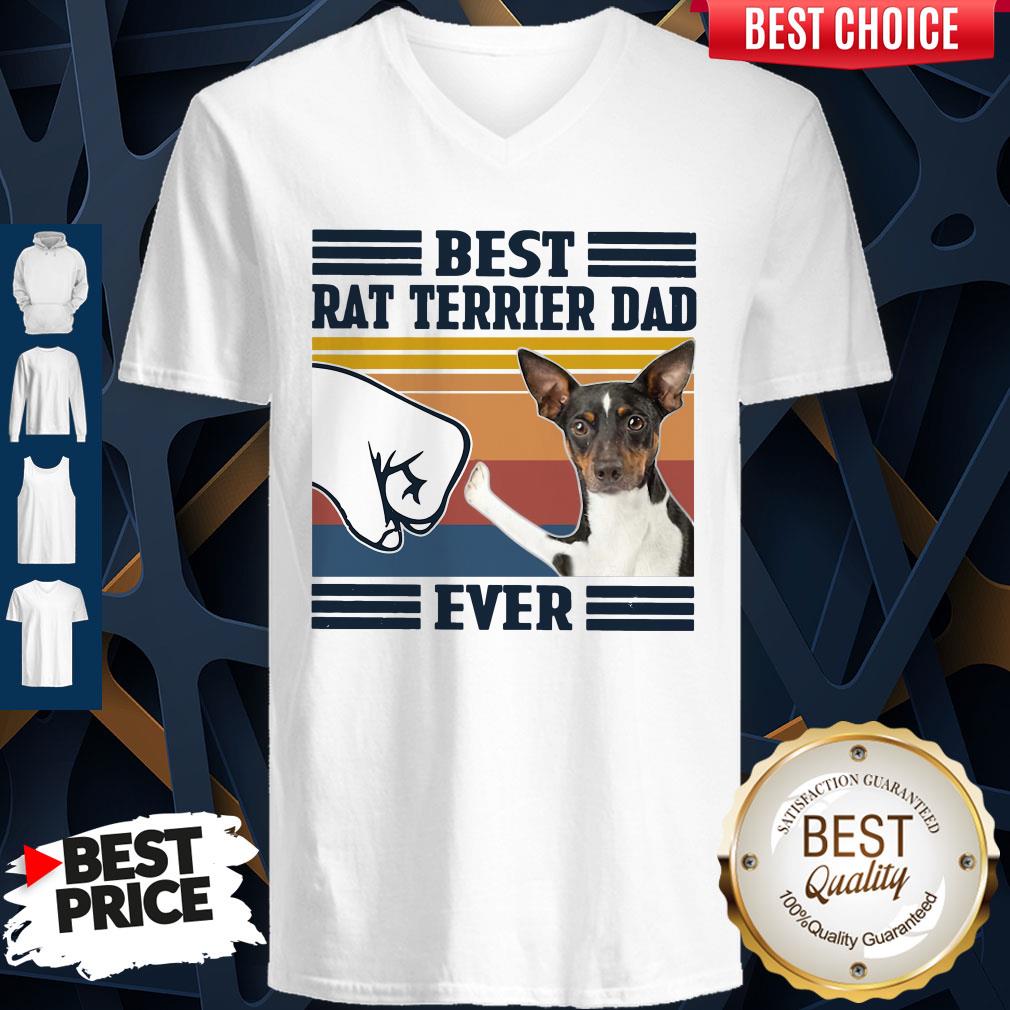 Official Best Rat Terrier Dad Ever Vintage Shirt