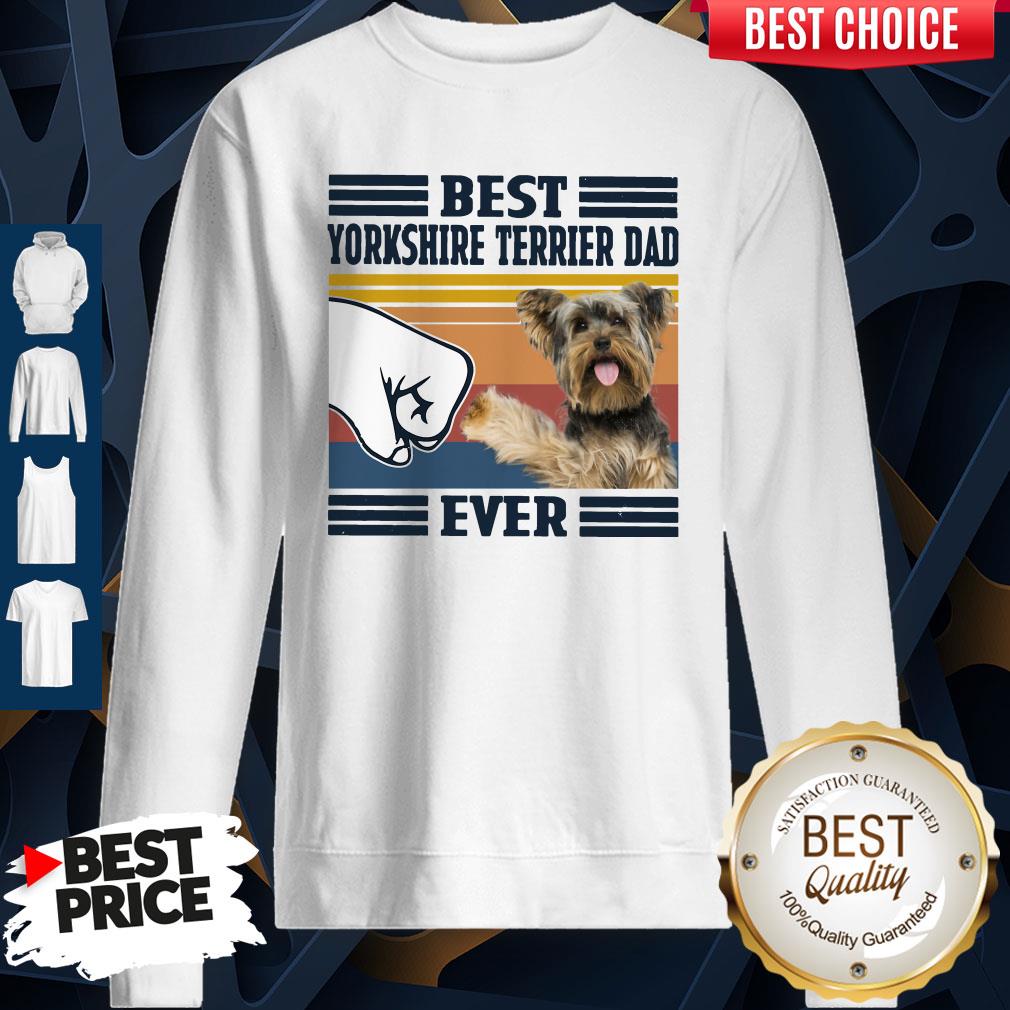 Official Best Yorkshire Terrier Dad Ever Vintage Shirt