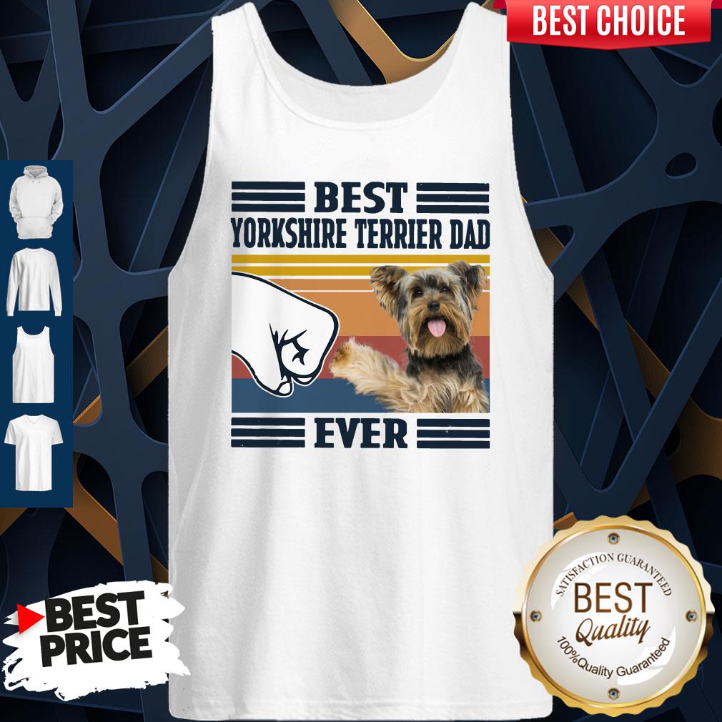 Official Best Yorkshire Terrier Dad Ever Vintage Shirt