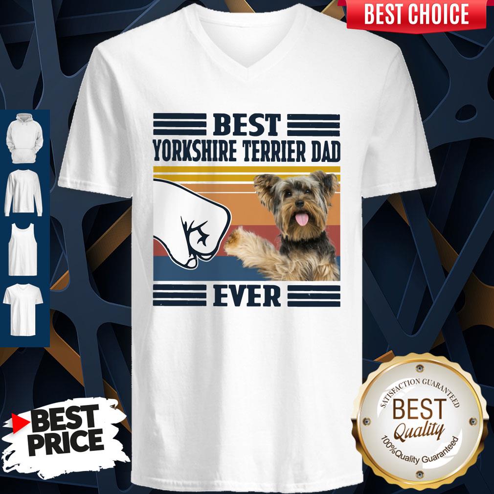 Official Best Yorkshire Terrier Dad Ever Vintage Shirt