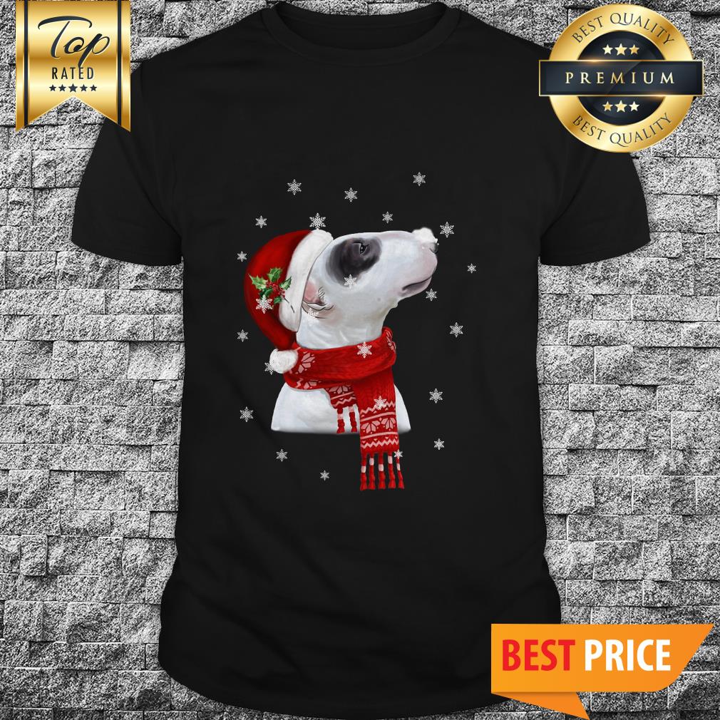 Official Bull Terrier With Christmas Shirt