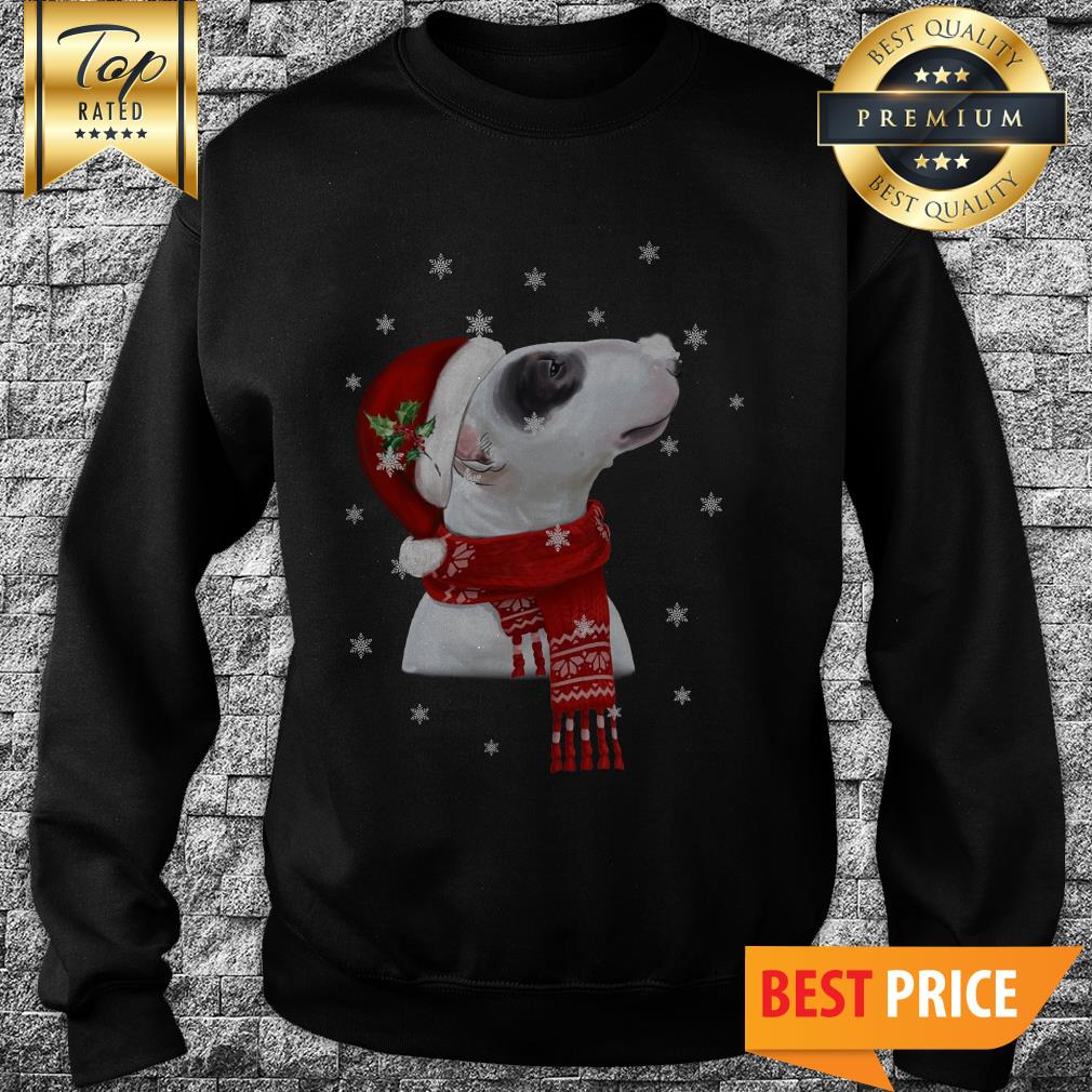 Official Bull Terrier With Christmas Shirt