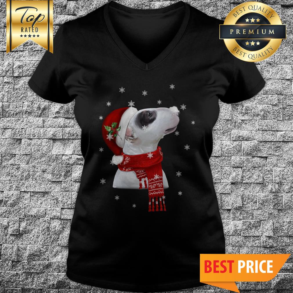 Official Bull Terrier With Christmas Shirt