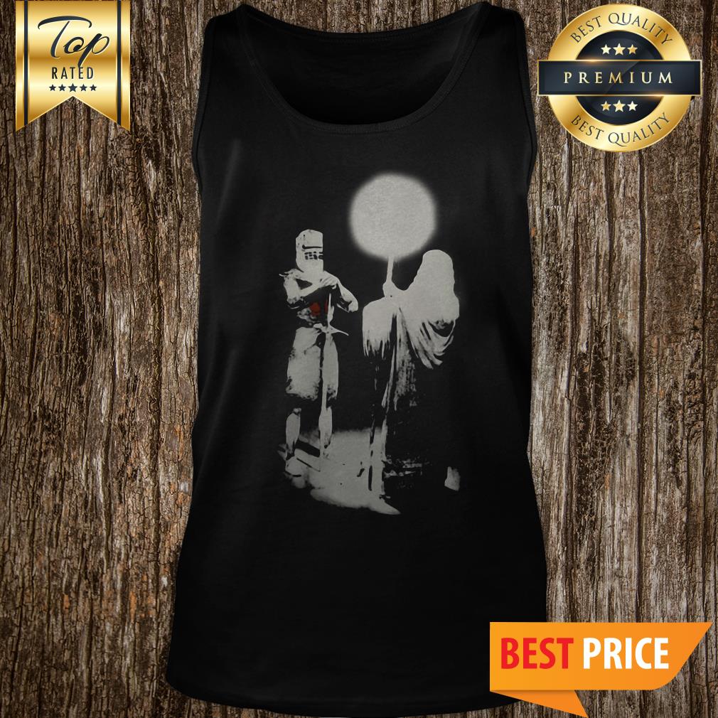 Official Monty Python None Shall Pass Black Knight shirt